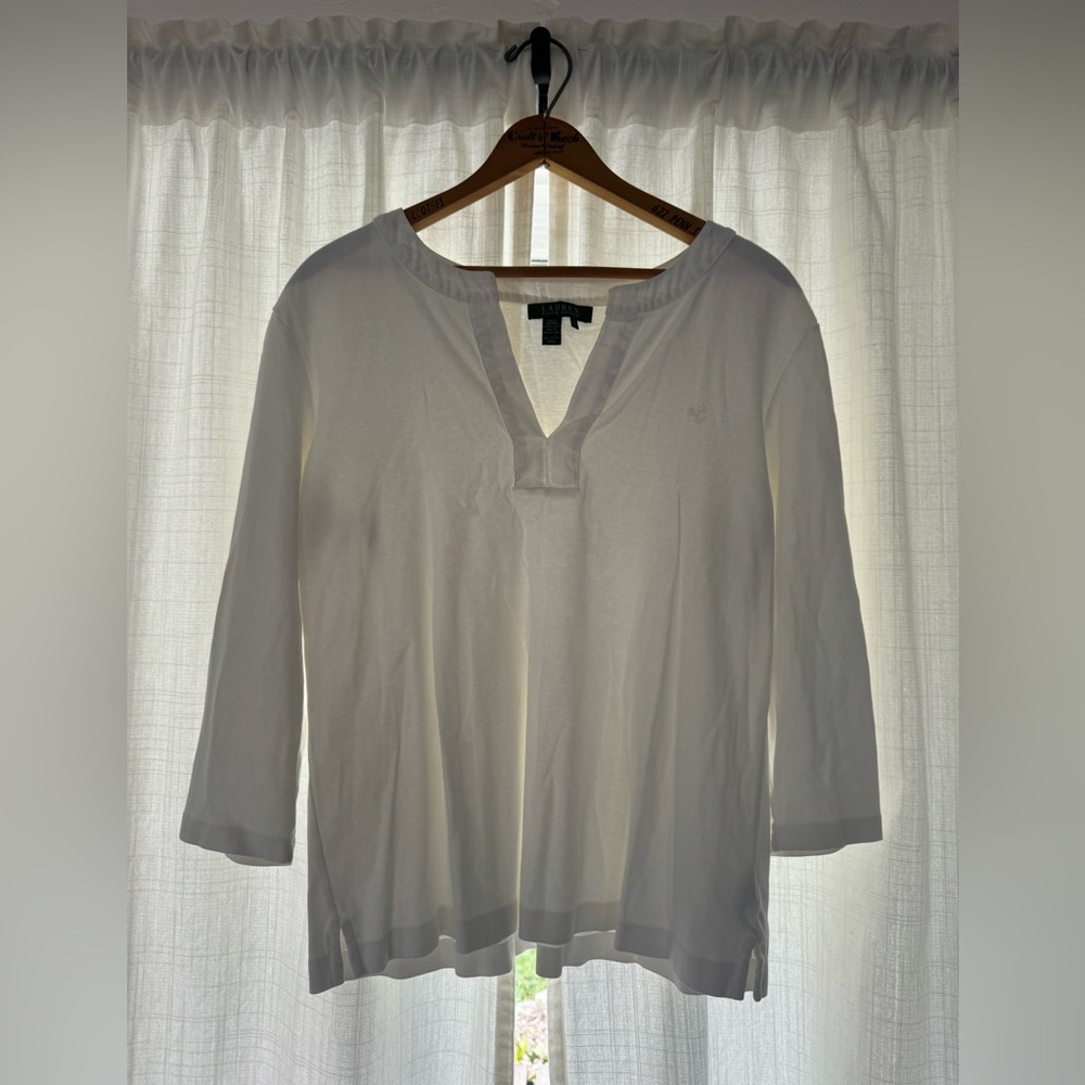 Ralph Lauren Tunic Style 3/4 sleeve tee
